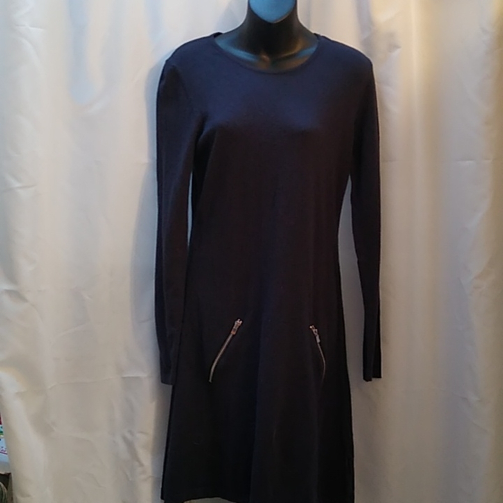 Arianna By Howard's Dark Blue  Stretchy dress